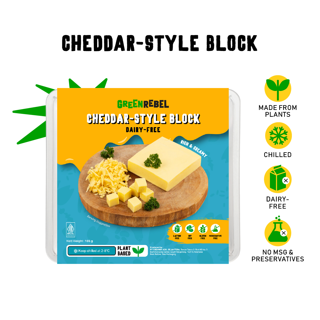 Cheddar-Style Cheese Block