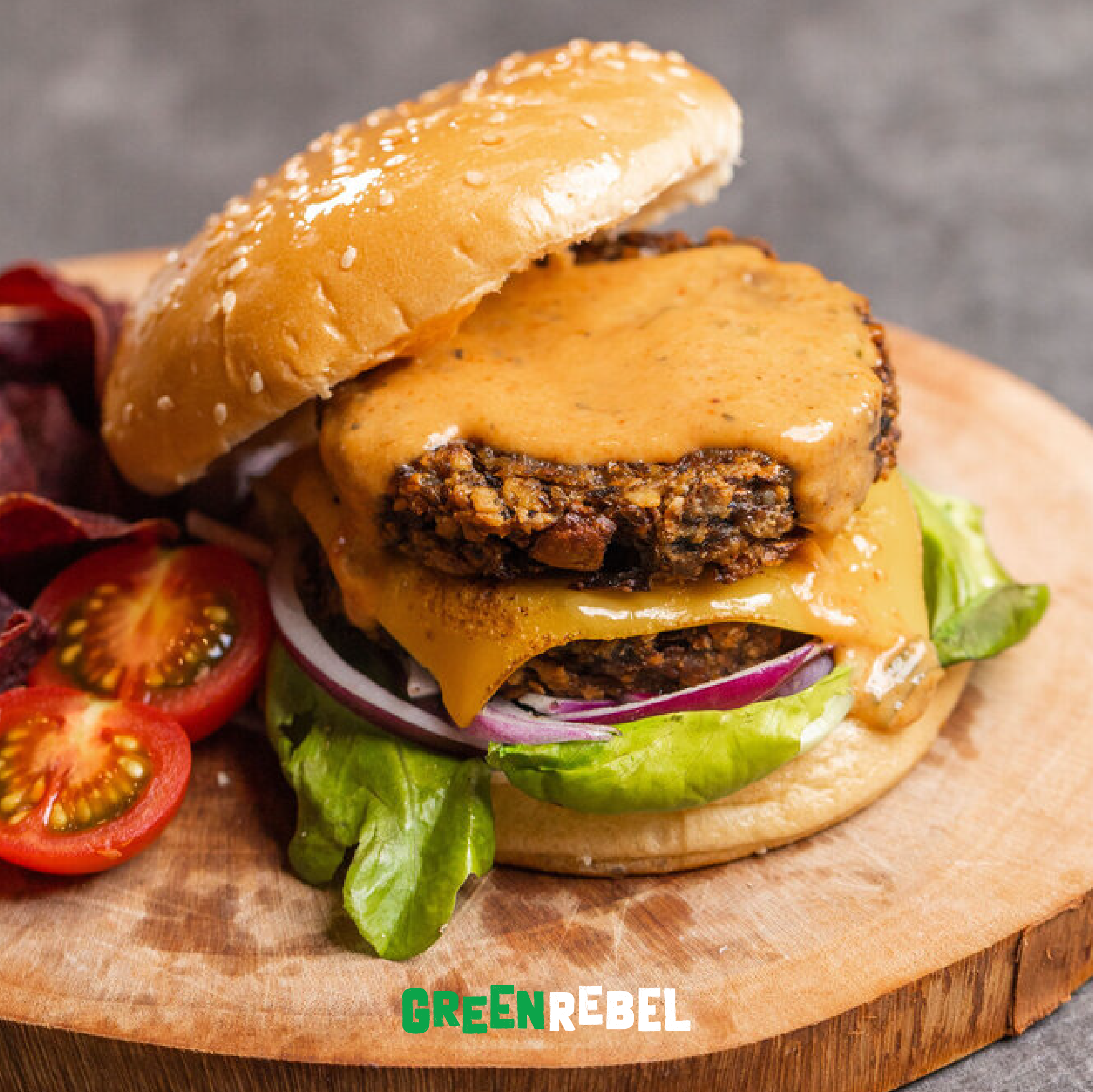 Green Rebel Patty Jamur | Mushroom Patty | Protein Rendah Lemak | 225 gr (BALI)