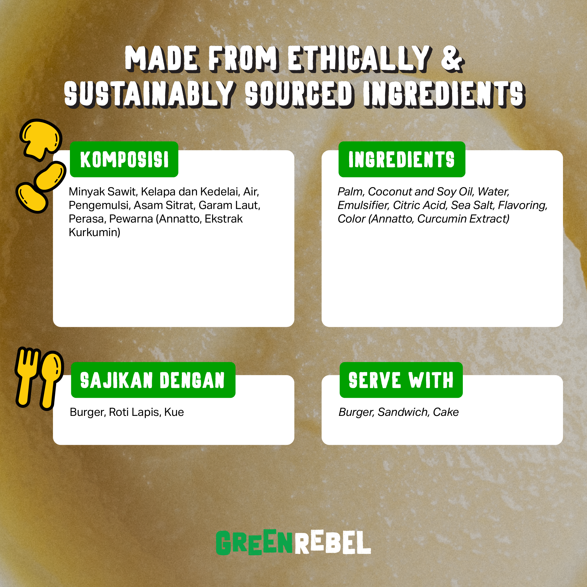 Green Rebel Family Pack Vegan Butter