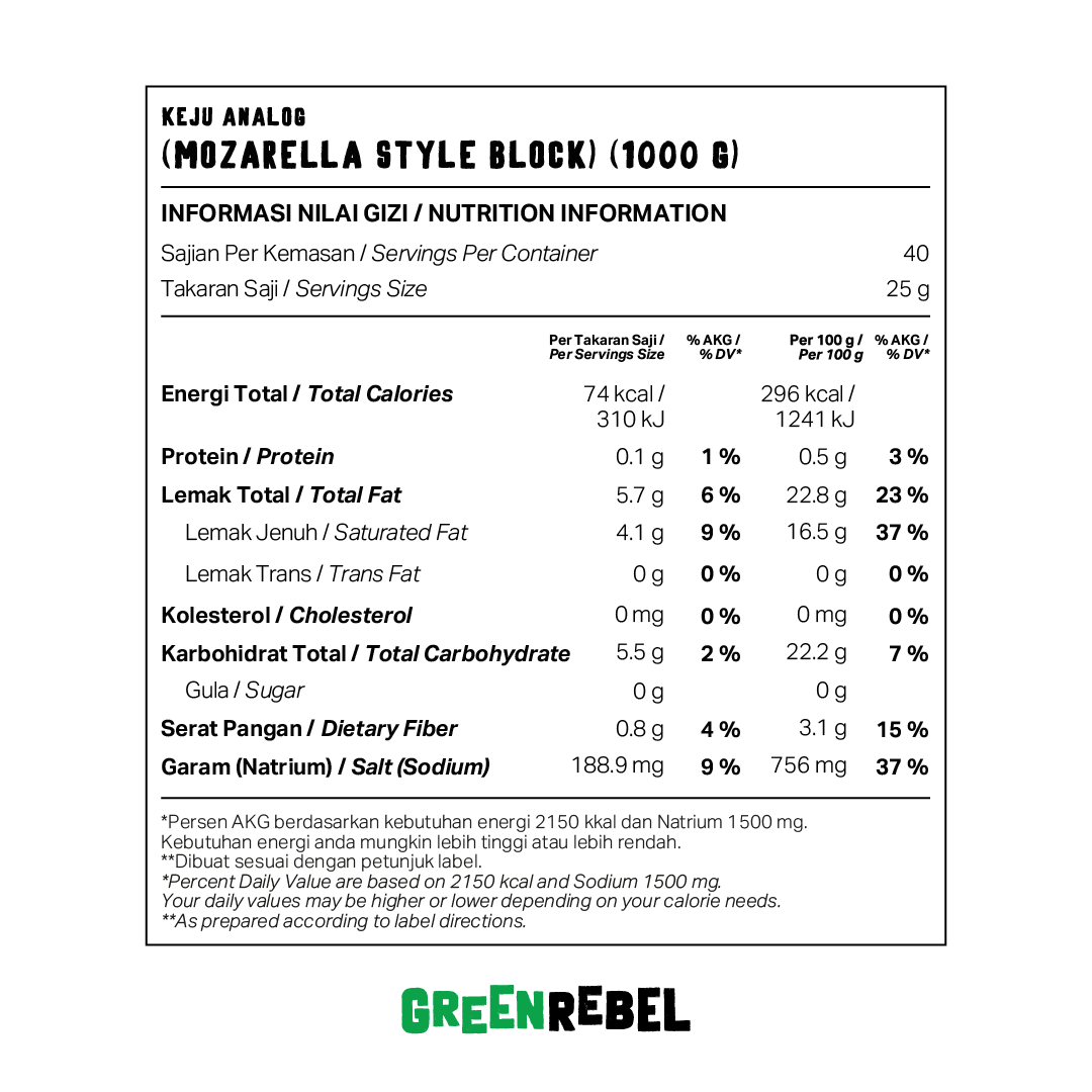 Green Rebel Family Pack Dairy-Free Mozzarella Cheese