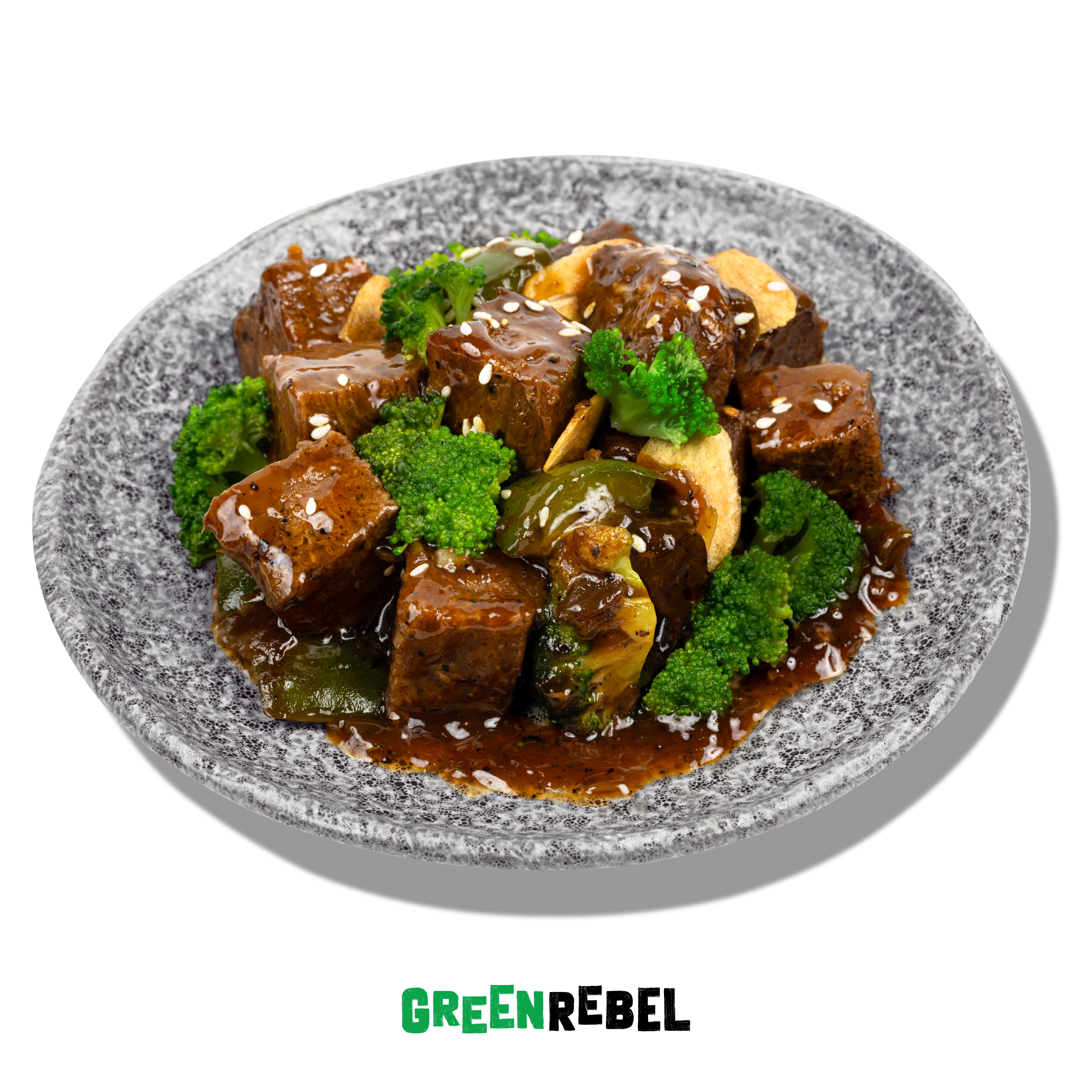 Green Rebel Daging Lada Hitam | Siap Makan |Lauk Sehat Ready To Eat | 160gr