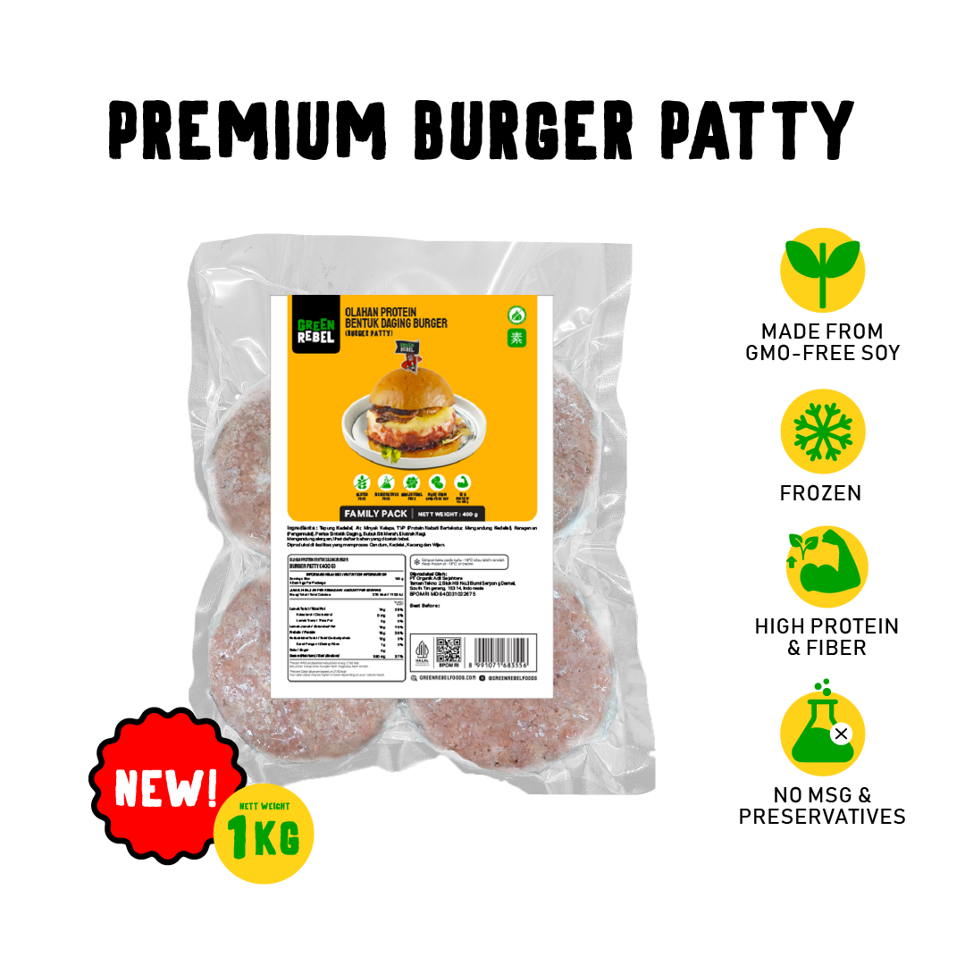 Green Rebel Family Pack Premium Burger Patty
