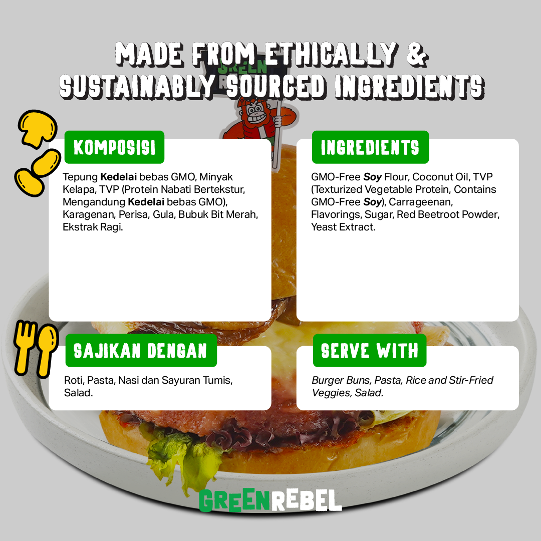 Green Rebel Family Pack Premium Burger Patty