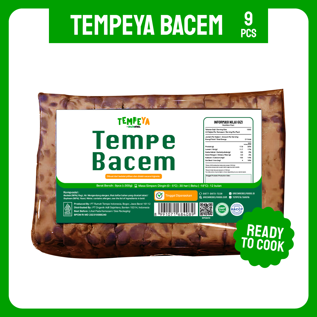 Tempe Ya Tempe Bacem | Lauk Tradisional Manis Gurih Siap Masak