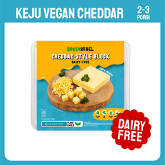 Green Rebel Cheddar Cheese | Keju Vegan | Bebas Laktosa | Dairy Free | 165 gr
