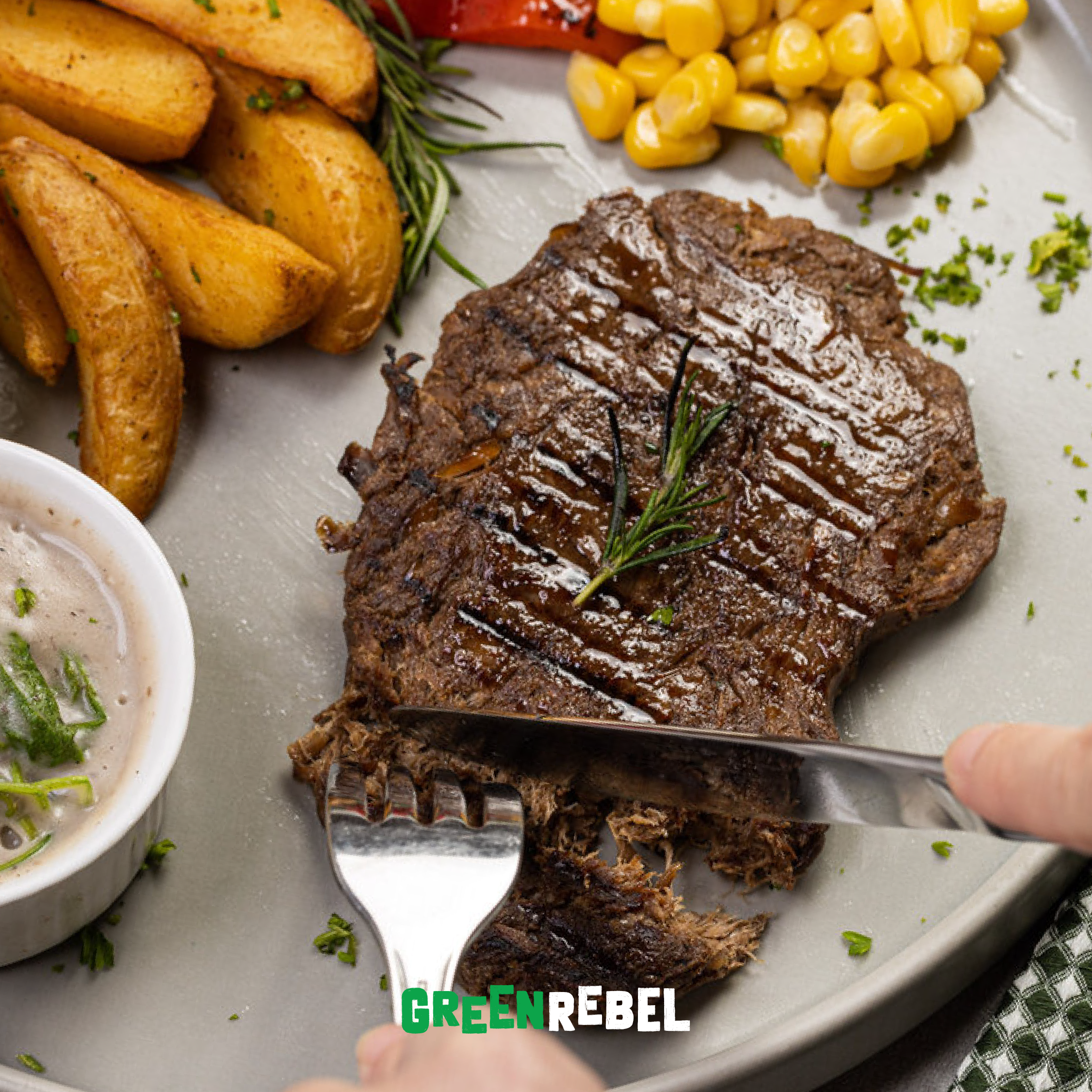 Green Rebel Steak | Protein Nabati | Protein Rendah Lemak | 200 gr