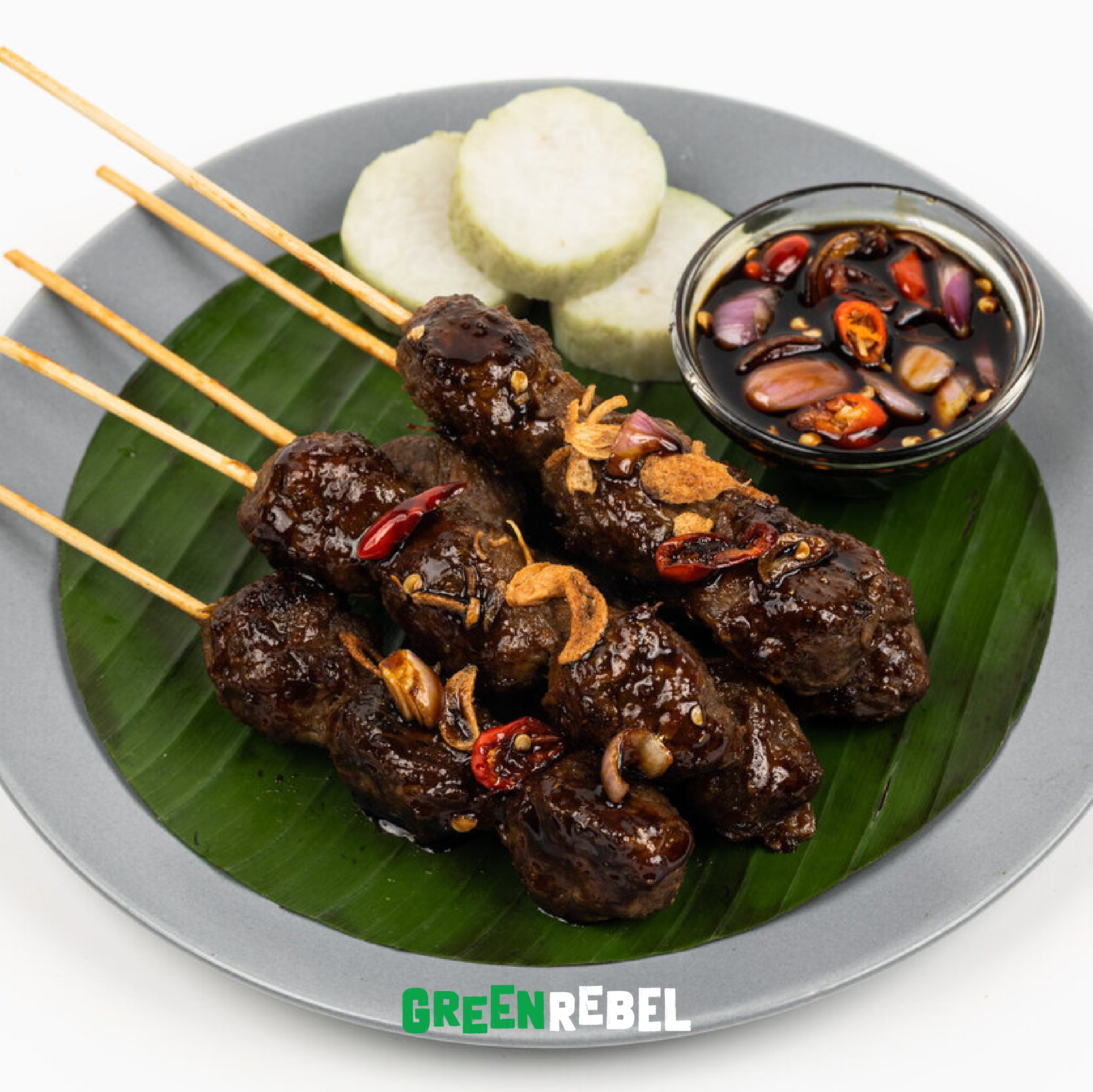 Beefless Satay Bali With Soy Sauce