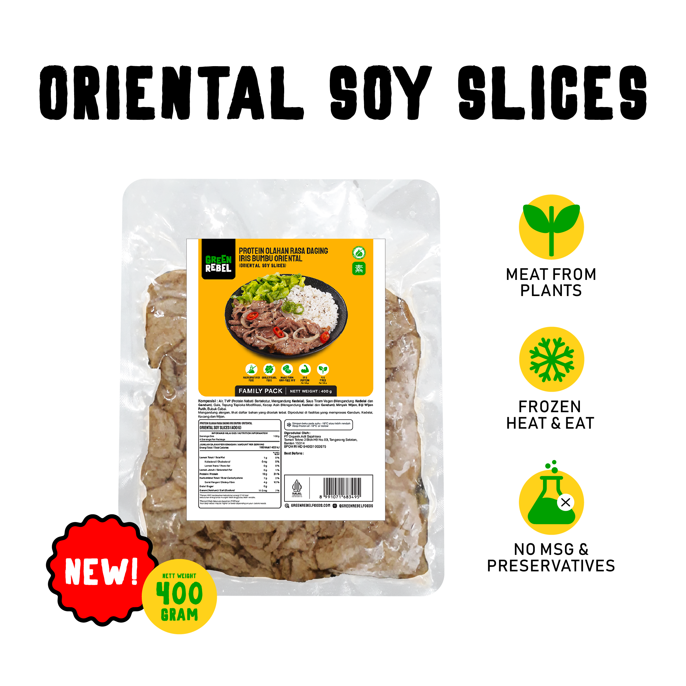 Oriental Soy Slice Family Pack 400gr