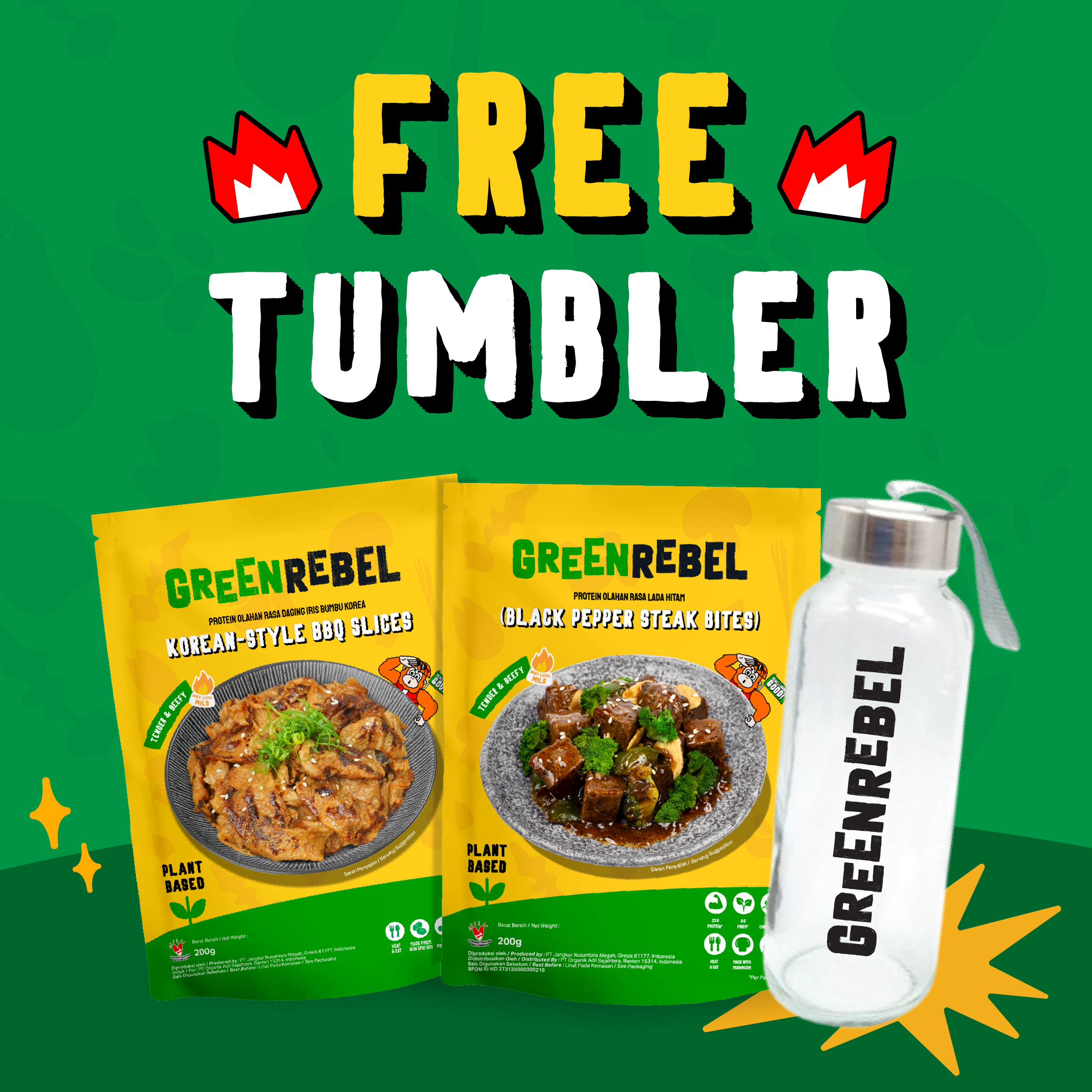 Green Rebel Free Tumbler Bundling - Shipping Nationwide