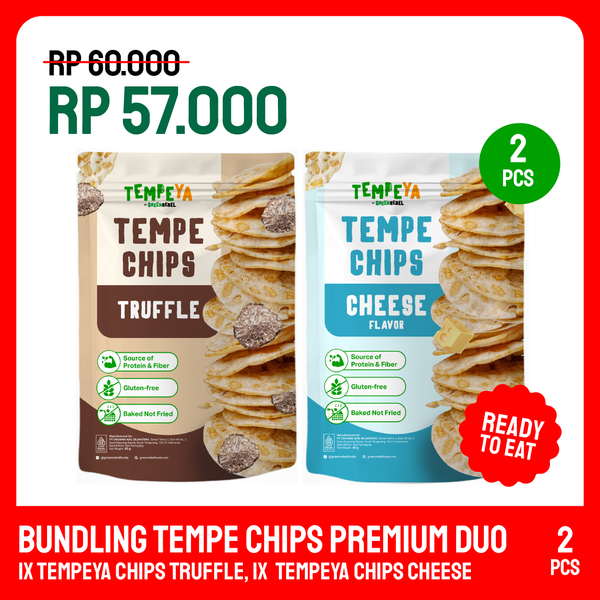 Green Rebel - Bunding Tempe Chips Premium Duo - Cheese & Truffle