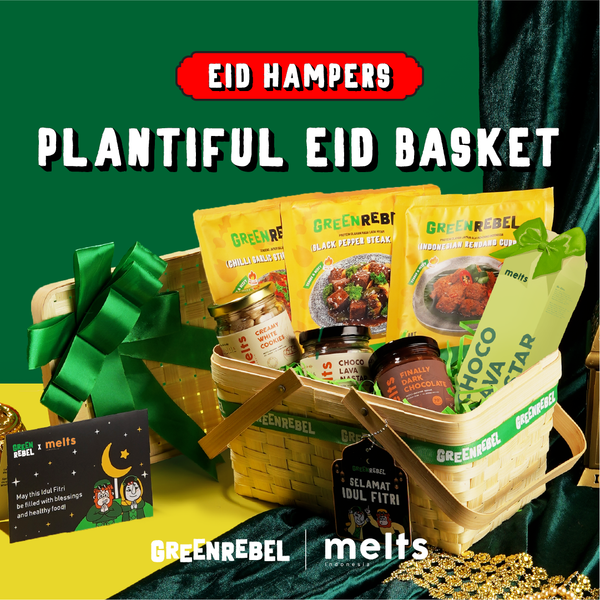 Plantiful Eid Basket Hampers Green Rebel x Melts