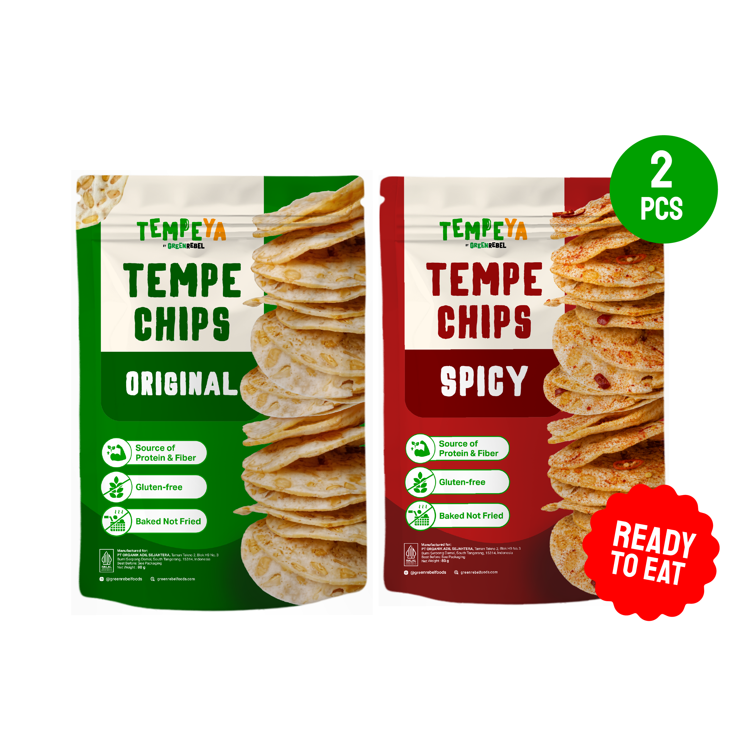 Green Rebel - Tempe Chips Duo - Original & Spicy