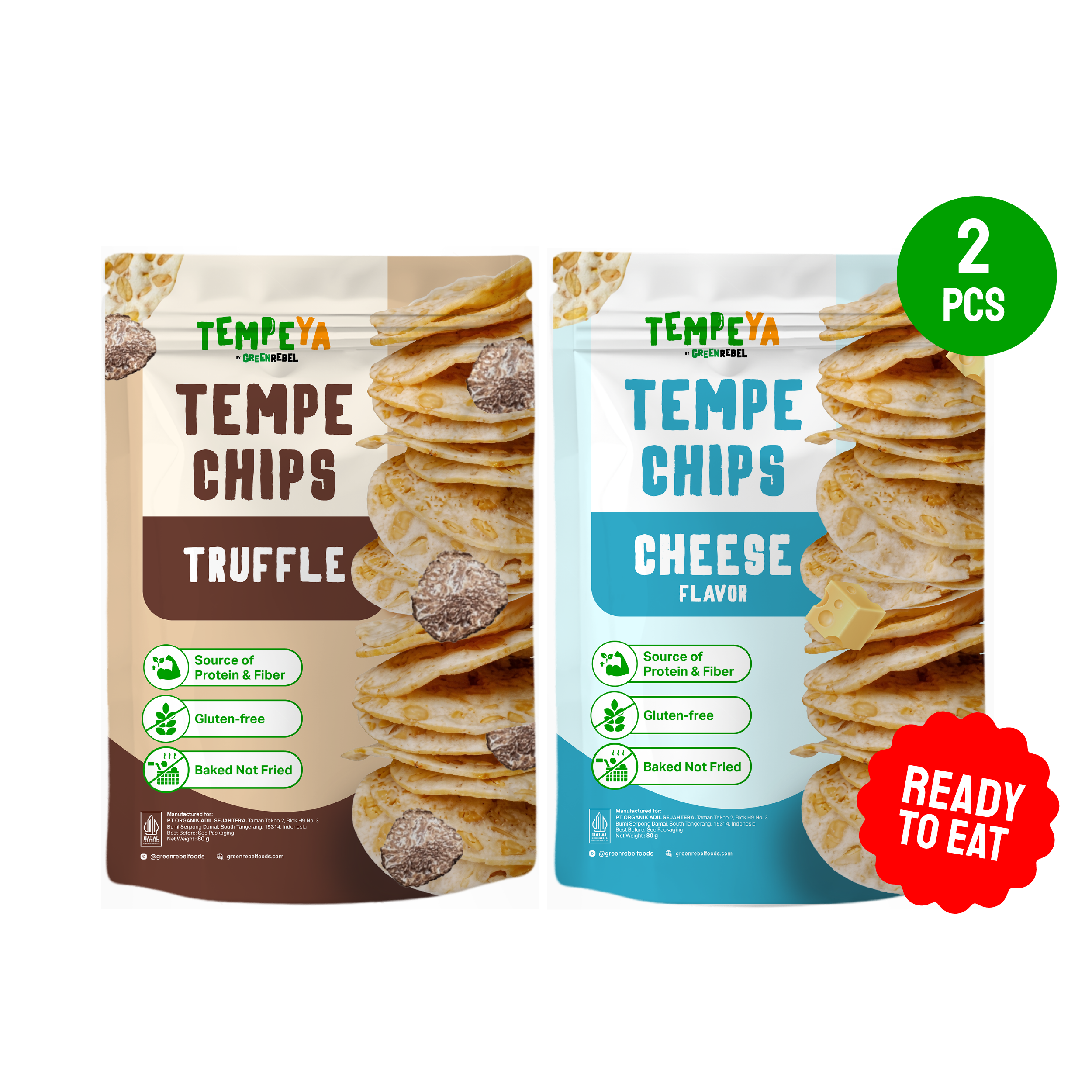Green Rebel - Tempe Chips Premium Duo - Cheese & Truffle