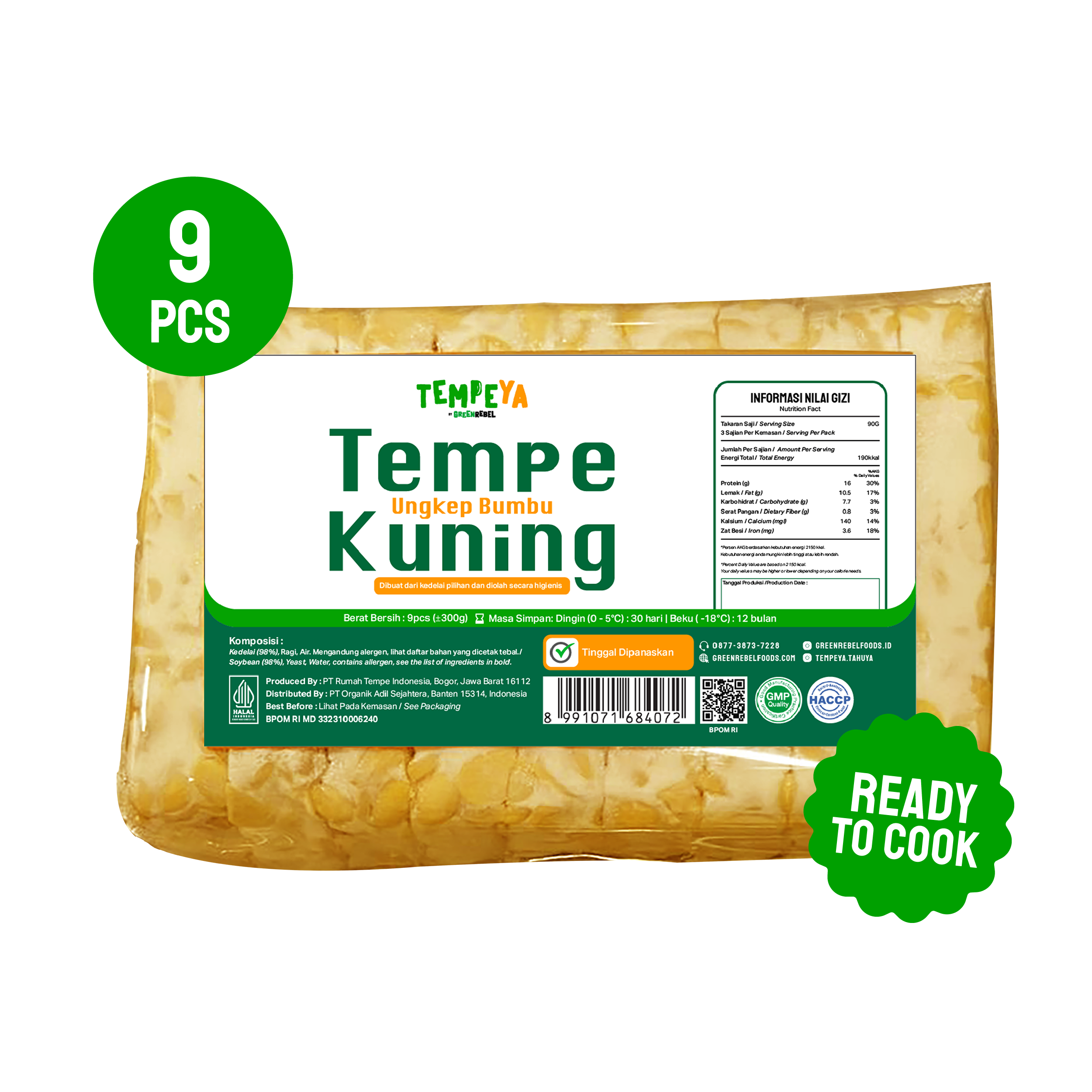 TempeYa Tempe Ungkep Bumbu Kuning