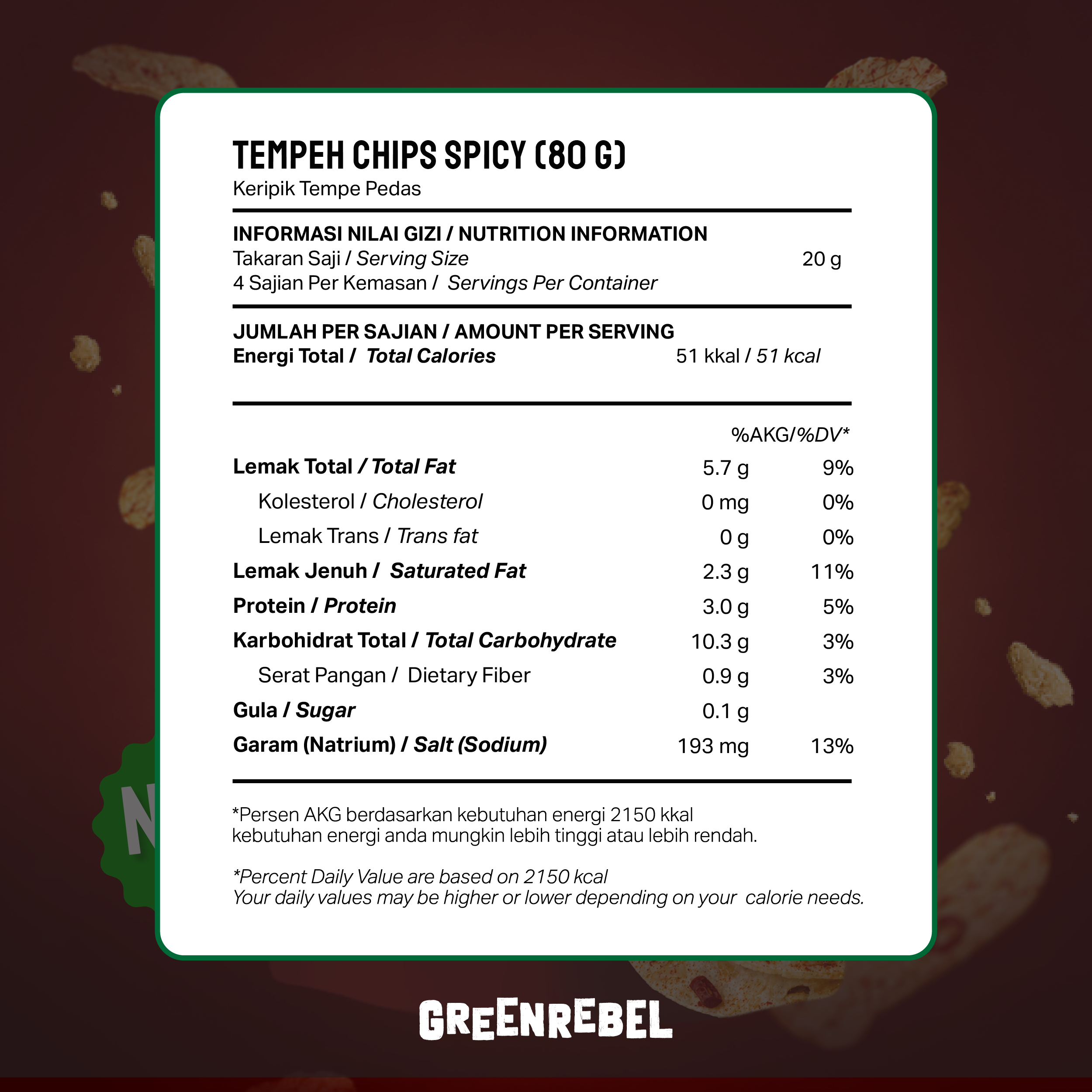Green Rebel - Bunding Tempe Chips Quad - All Varian