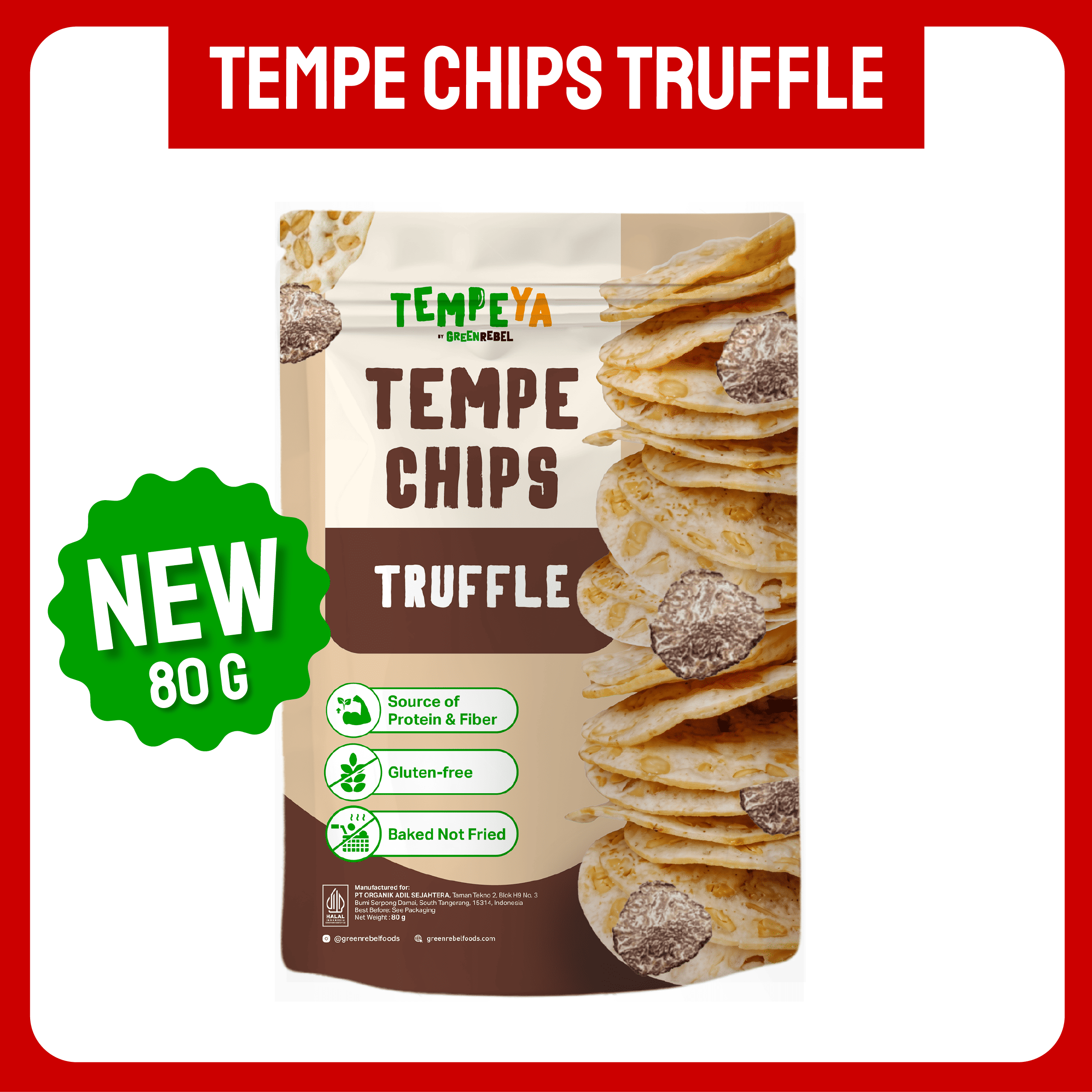 Green Rebel - Bunding Tempe Chips Premium Duo - Cheese & Truffle