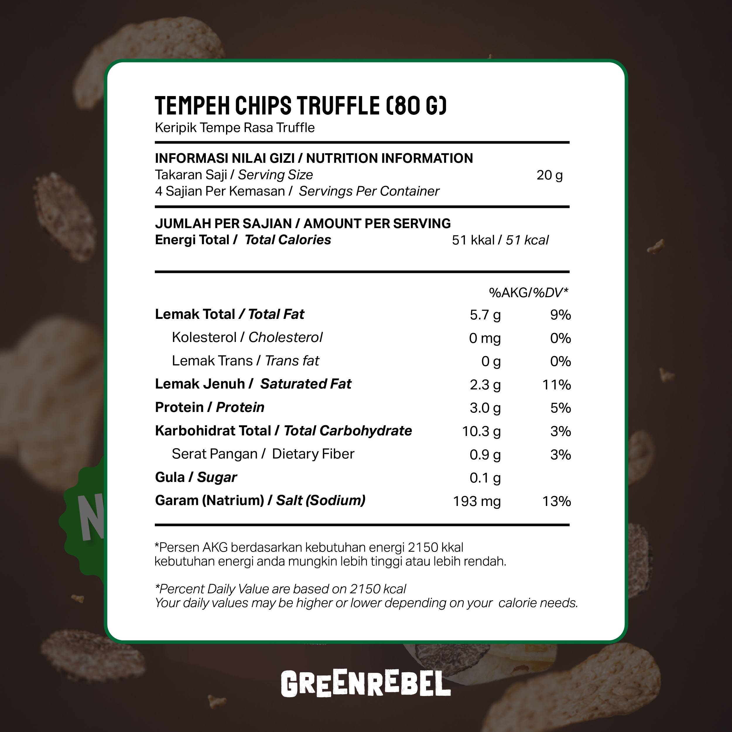 Green Rebel - Bunding Tempe Chips Quad - All Varian