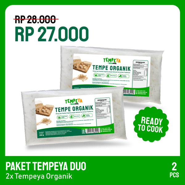 Paket Protein Duo TempeYa | Tempe Higienis | Tempe Organik