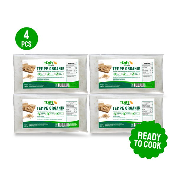 Paket Protein Quad TempeYa - Tempe Organik - 250gr