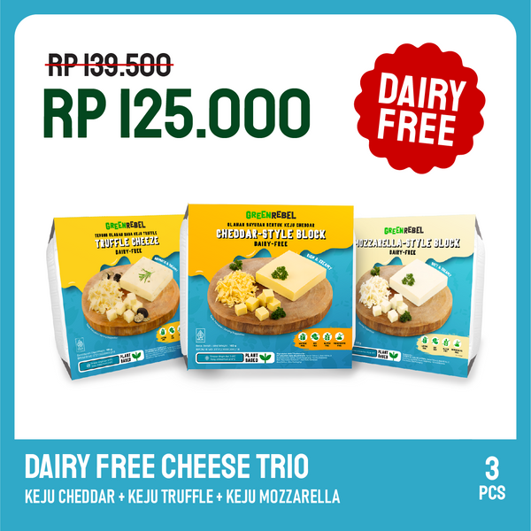 Green Rebel Dairy Free Trio | Keju Vegan | Bebas Laktosa