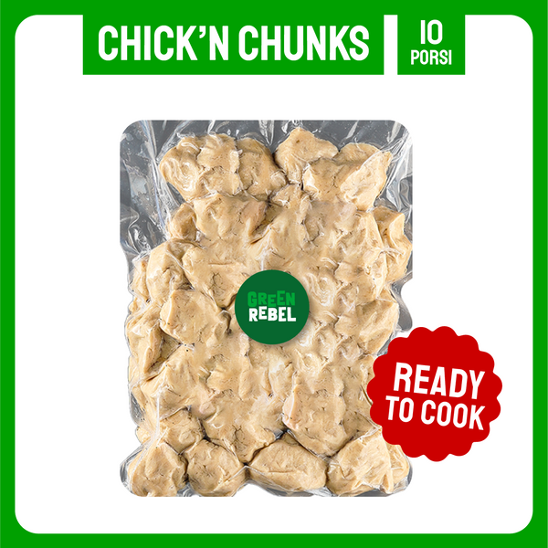 Green Rebel Chicken Chunks | Protein Nabati | Family Pack | Siap Masak |1 kg