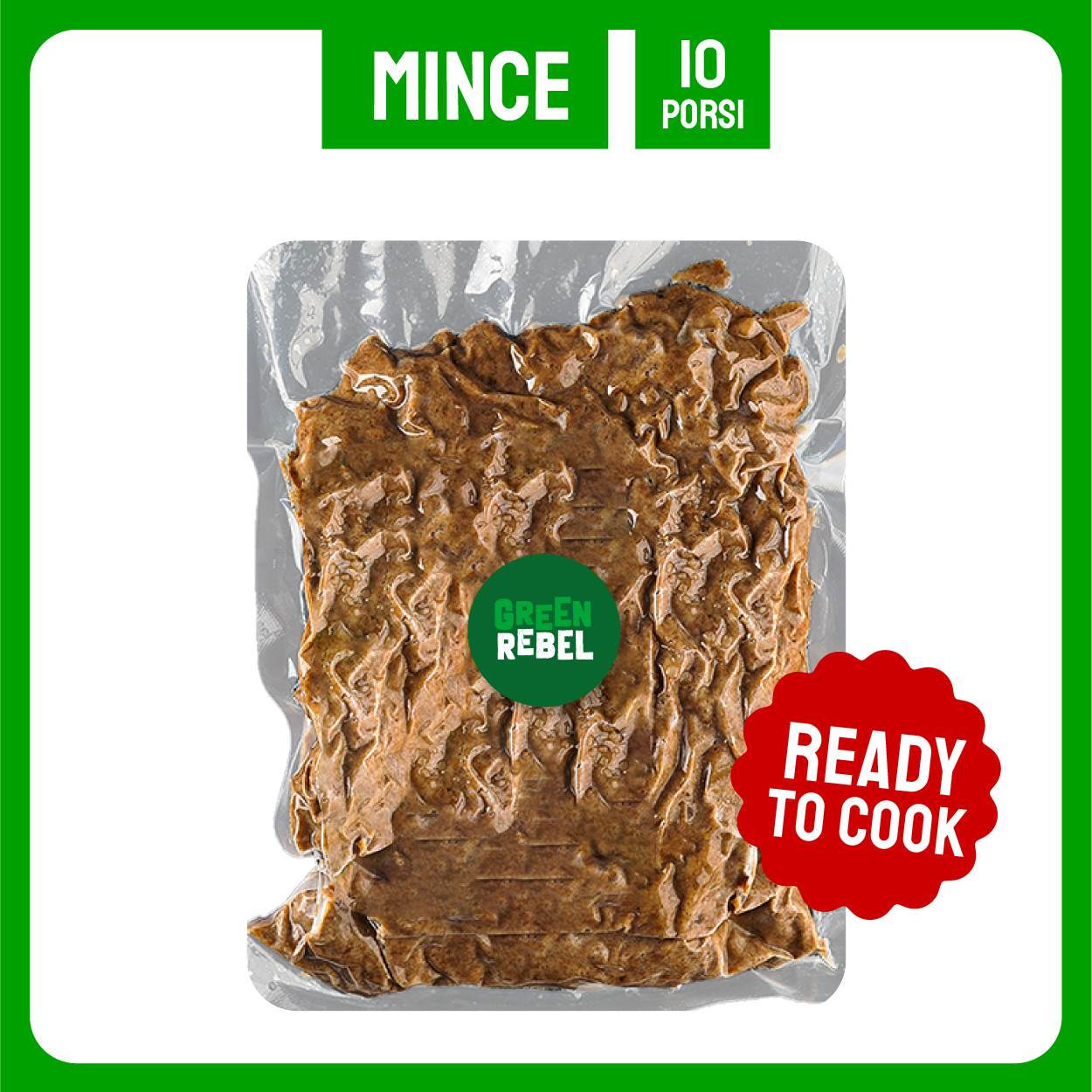 Green Rebel Mince| Daging Giling | Protein Nabati | Family Pack | Siap Masak |1 kg