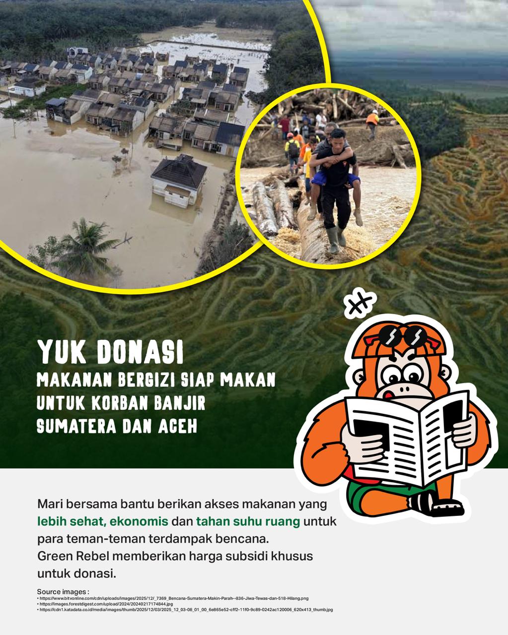 Paket Bencana Makanan Bergizi Siap Makan untuk Korban Bencana Aceh dan Sumatera